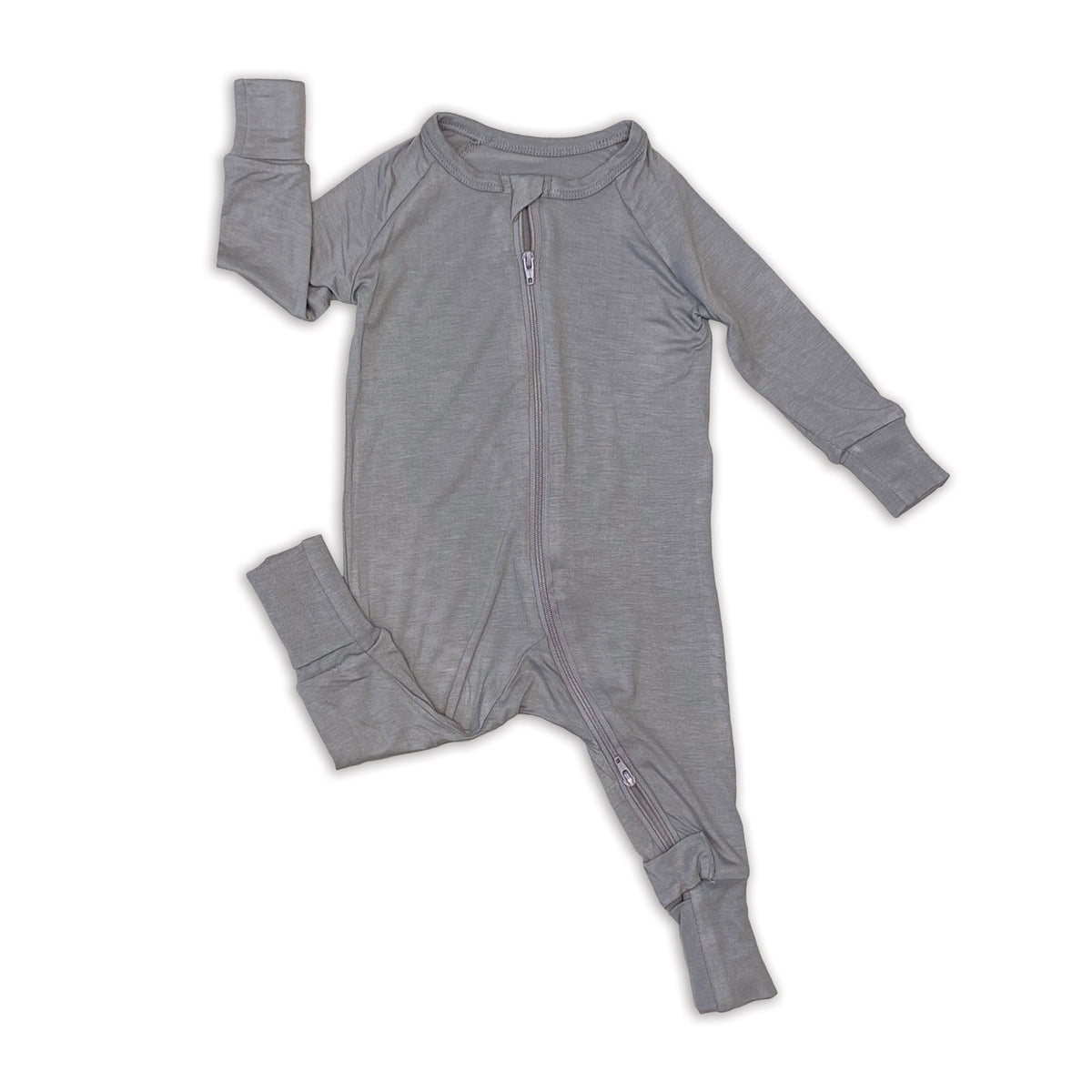 Bamboo 2-way Zipper Romper/Footless Sleeper (Pigeon)