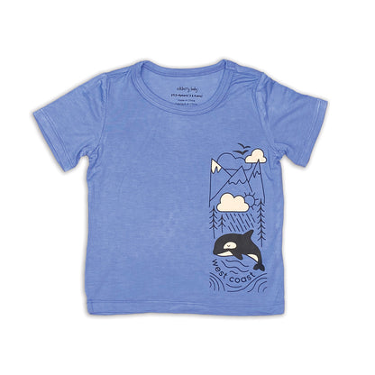 Rayon from Bamboo Short Sleeve Graphic Tee (Ocean)
