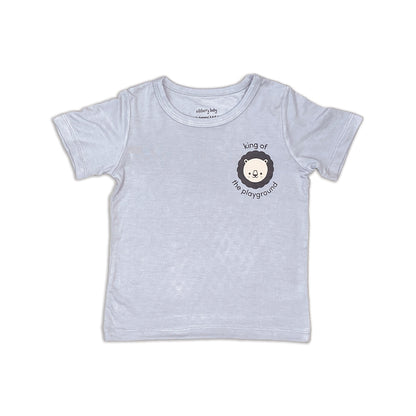 T-shirt imprimé à manches courtes en rayonne de bambou — Shadow