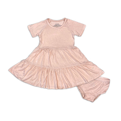 Robe à étages en jersey et bloomer en rayonne de bambou — Blossom