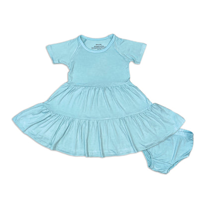 Robe à étages en jersey et bloomer en rayonne de bambou — Cotton Candy