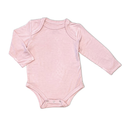 Cache-couche à manches longues en rayonne de bambou — Teatime Pink