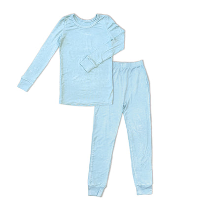 Rayon from Bamboo Long Sleeve Pajama Set (Sky)