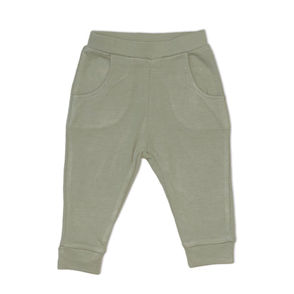 Pantalon en laine et rayonne de bambou — Lily Pad