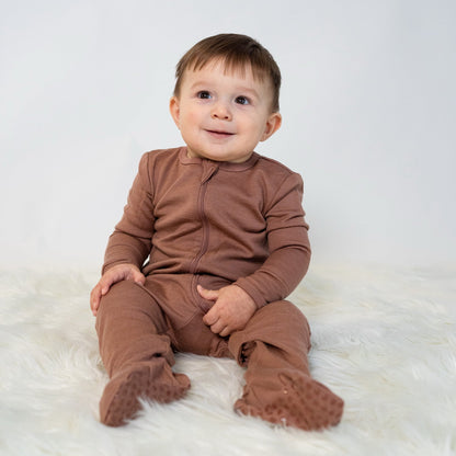 Dormeuse en laine et rayonne de bambou à zip double sens — Earthy
