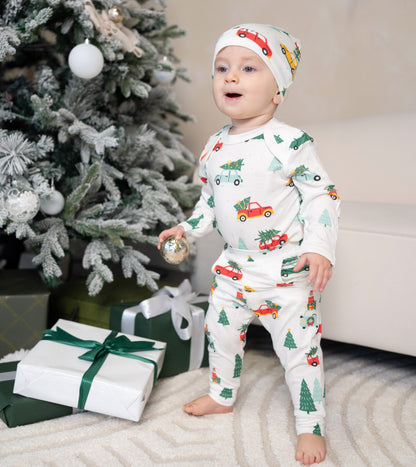 Pantalon de jogging en rayonne de bambou — Jolly Christmas Cars