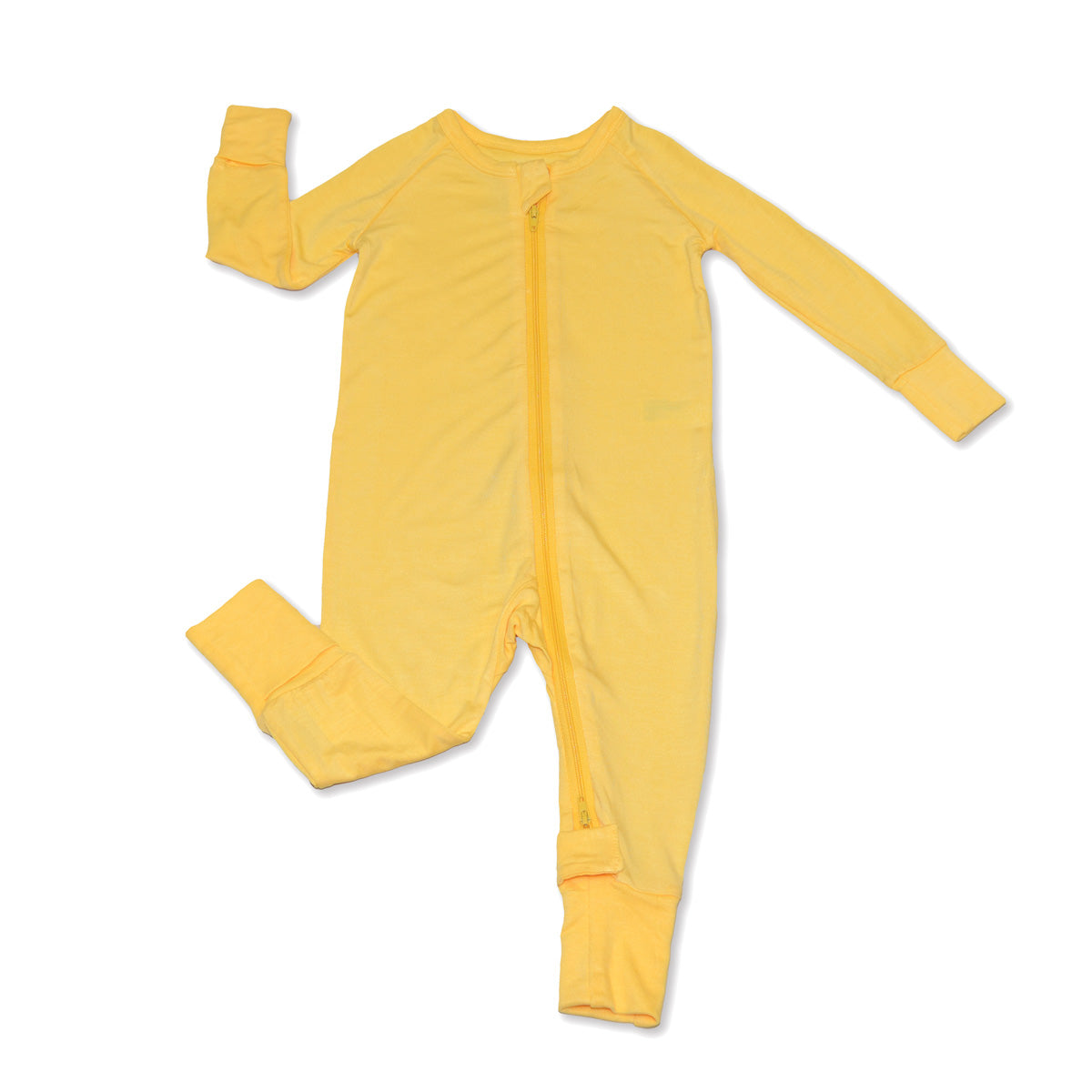 Bamboo 2-way Zipper Romper/Footless Sleeper (Banana)