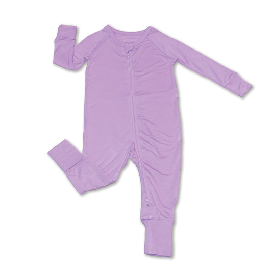 Bamboo 2-way Zipper Convertible Romper (Lavender)