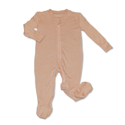 Rayon from Bamboo Footies with Two Way Zipper (Maple Sugar)