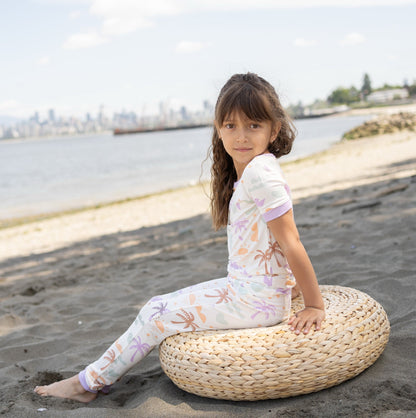 Pyjama en rayonne de bambou à manches courtes — Boho Surf