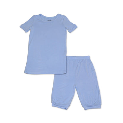 Rayon from Bamboo Short Sleeve Top & Shorts Pajama Set (Skydive)