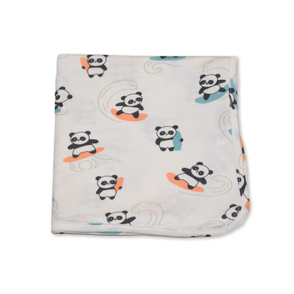 Couverture en rayonne de bambou — Surfs Up Panda