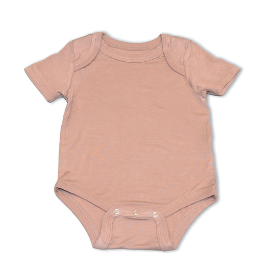 Bamboo Short Sleeve Onesie (Maple Sugar)