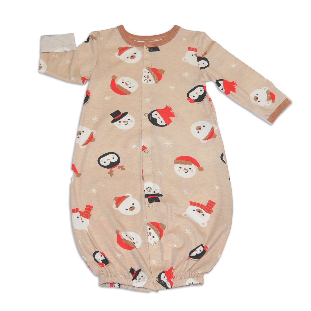 Bamboo Converter Gown (Snowy Faces Print)
