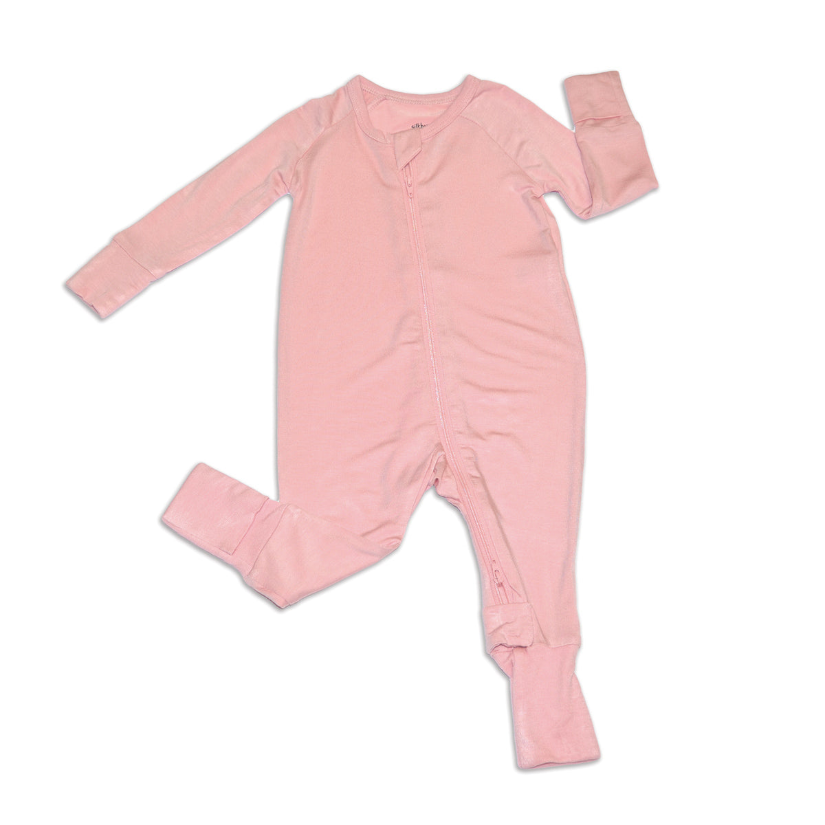 Bamboo 2-way Zipper Romper/Footless Sleeper (Coral Blush)