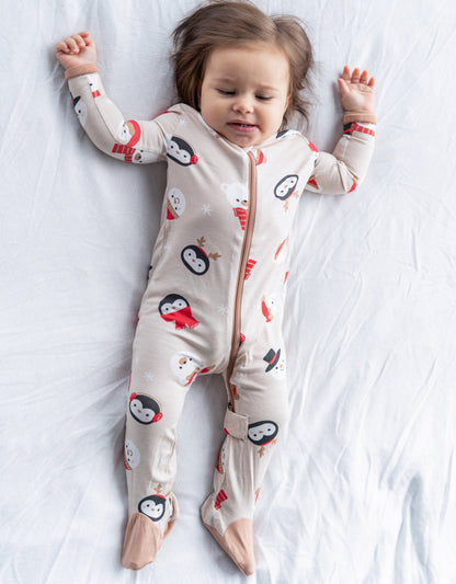 Dormeuse en rayonne de bambou à zip double sens — Snowy Faces