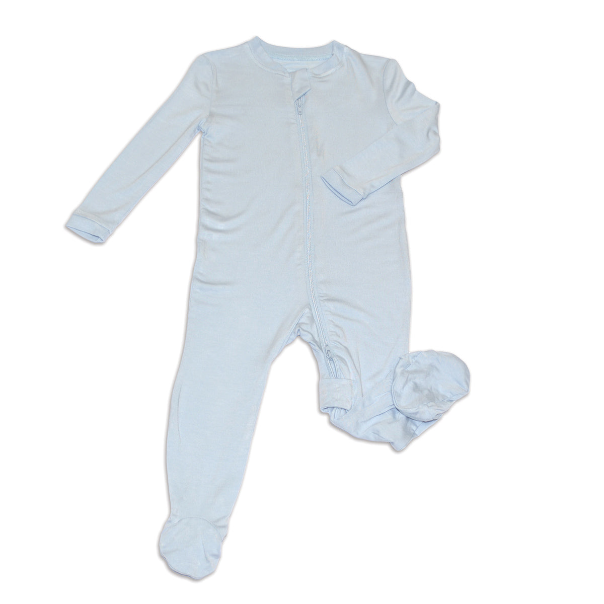 Bamboo Footies with Two Way Zipper (Magic Cloud)
