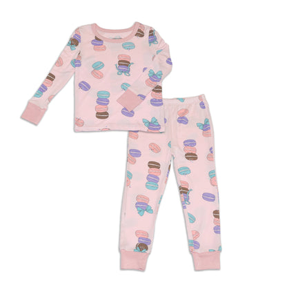 Pyjama en rayonne de bambou à manches longues — Macaron Party
