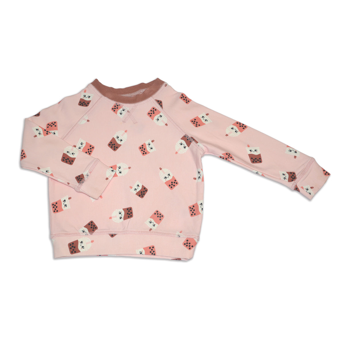 Bamboo Fleece Sweatshirt (Bubble Tea Time Print)