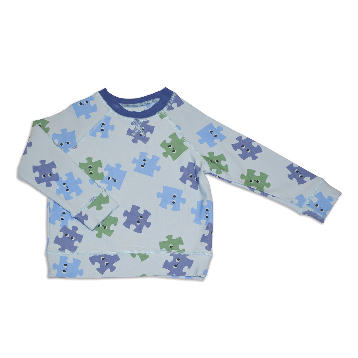 Bamboo Fleece Sweatshirt (Puzzle Pals Print)