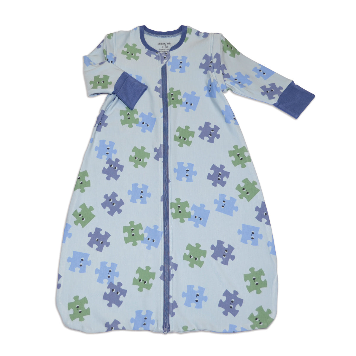 Bamboo Fleece Sleeping Sack w/Detachable Sleeves (Puzzle Pals Print)