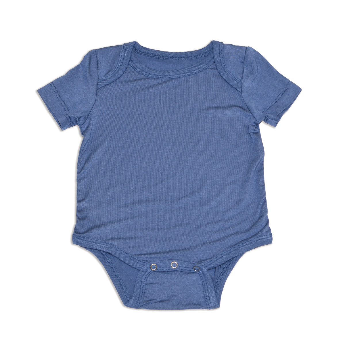 Bamboo Short Sleeve Onesie (Galactic Blue)