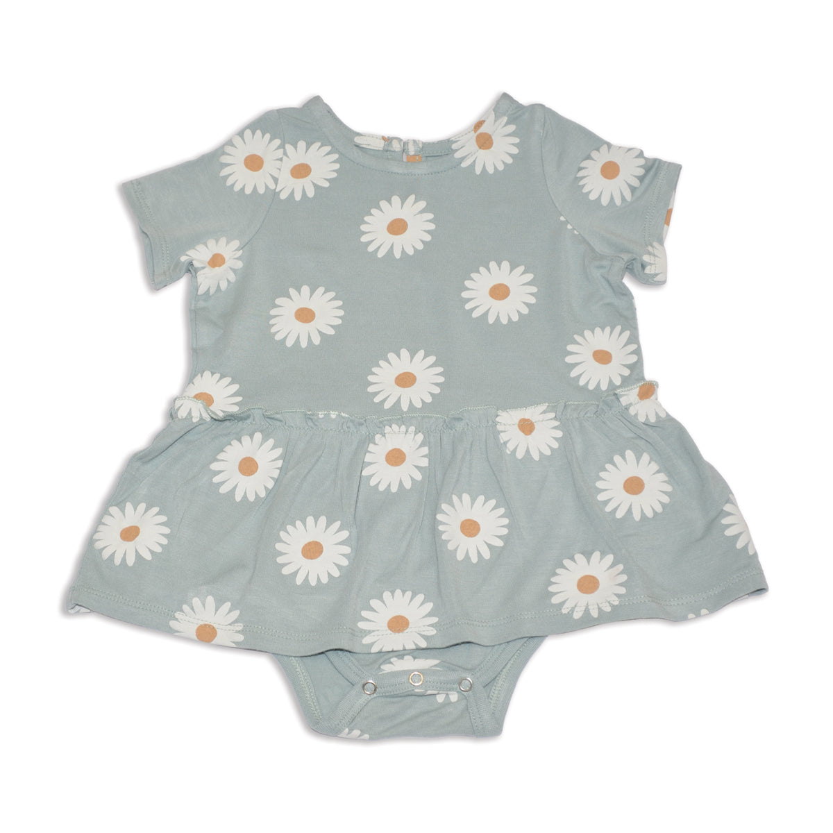 Bamboo Skirt Bodysuit (Daisy Print)