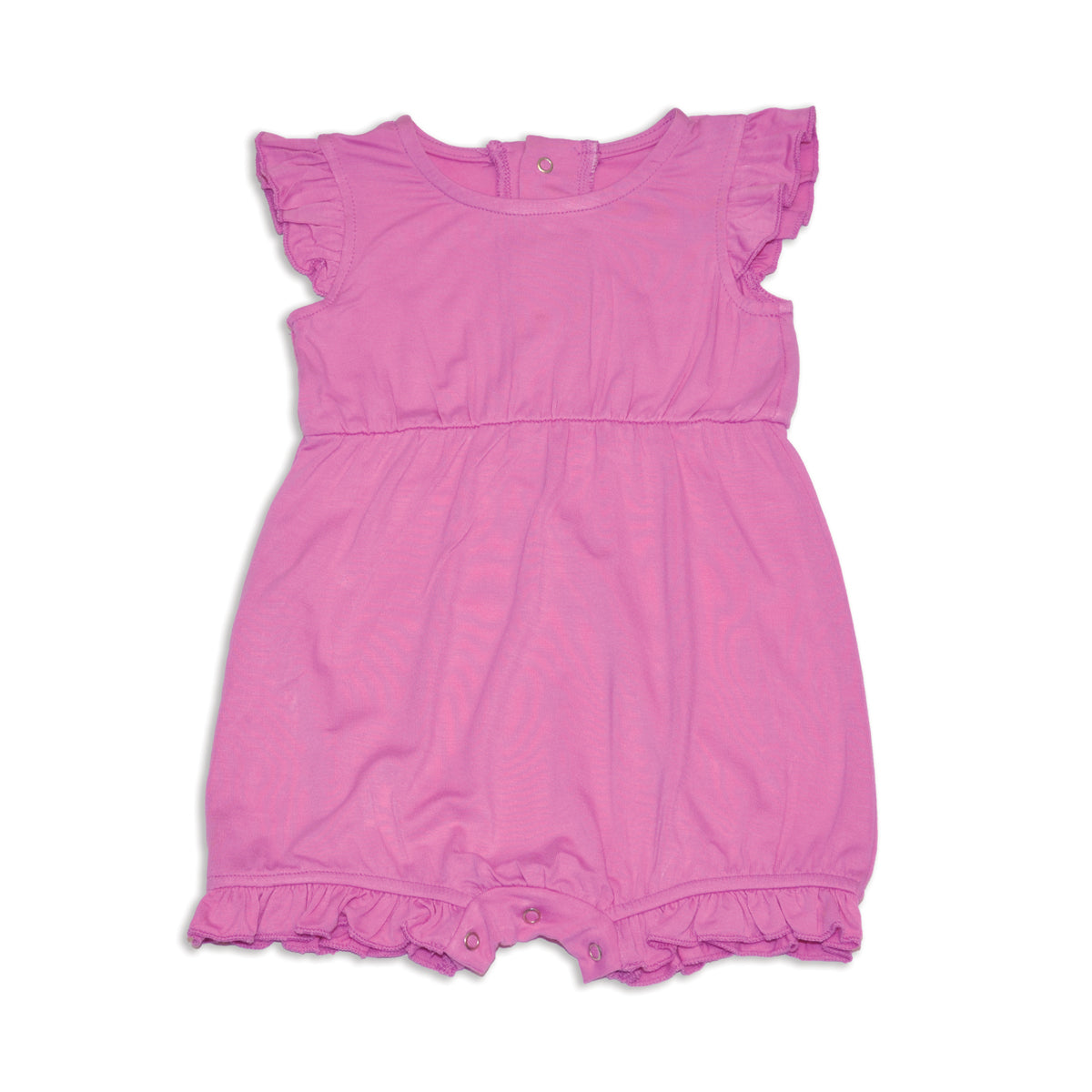 Bamboo Ruffle Romper (Crocus)