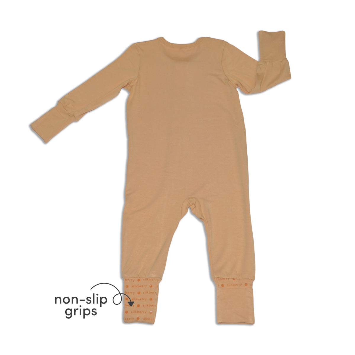 Bamboo 2-way Zipper Romper/Footless Sleeper (Cookie)