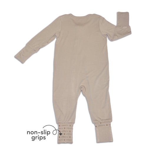 Bamboo 2-way Zipper Convertible Romper (Owl Feather)