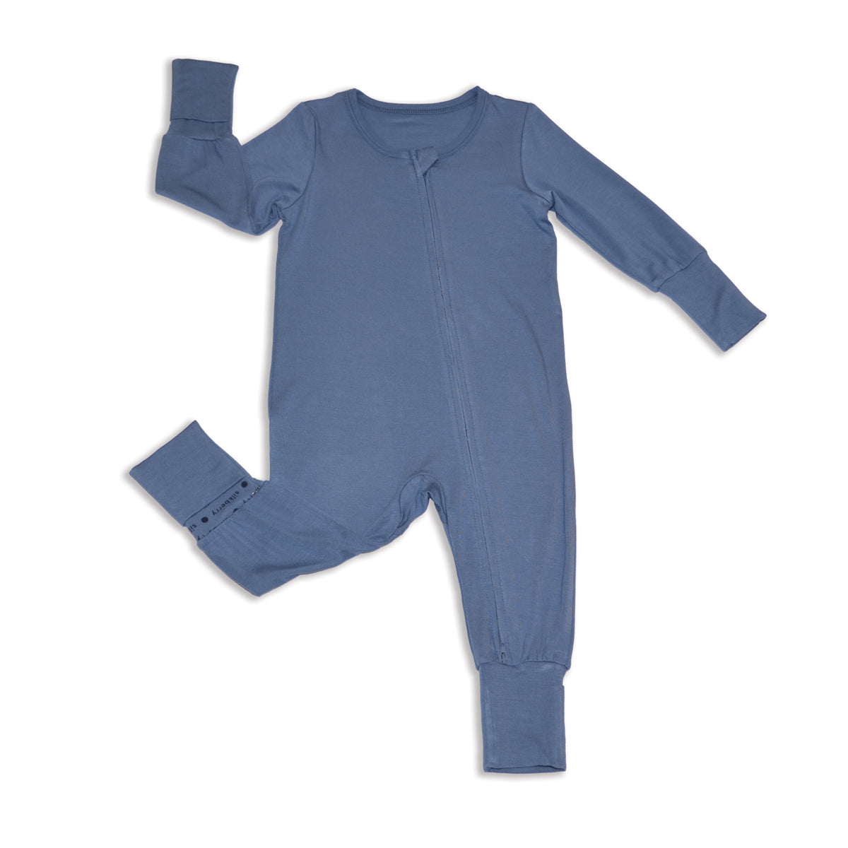 Bamboo 2-way Zipper Romper/Footless Sleeper (Galactic Blue)