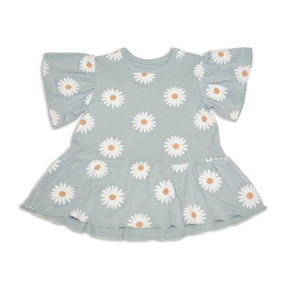 Bamboo Bell Sleeve Top (Daisy Print)