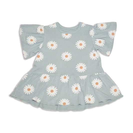 Bamboo Bell Sleeve Top (Daisy Print)