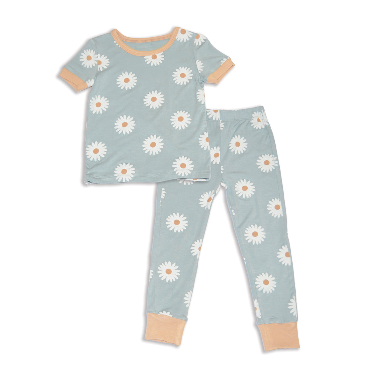 Bamboo Short Sleeve Pajama Set (Daisy Print)