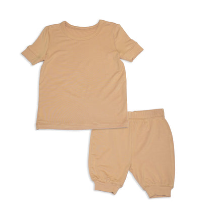 Pyjama en rayonne de bambou avec haut à manches courtes et short — Cookie