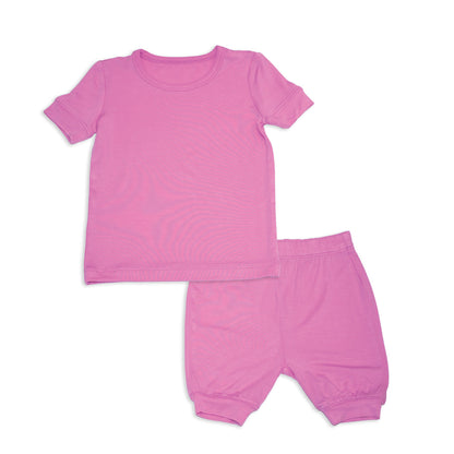 Pyjama en rayonne de bambou avec haut à manches courtes et short — Crocus