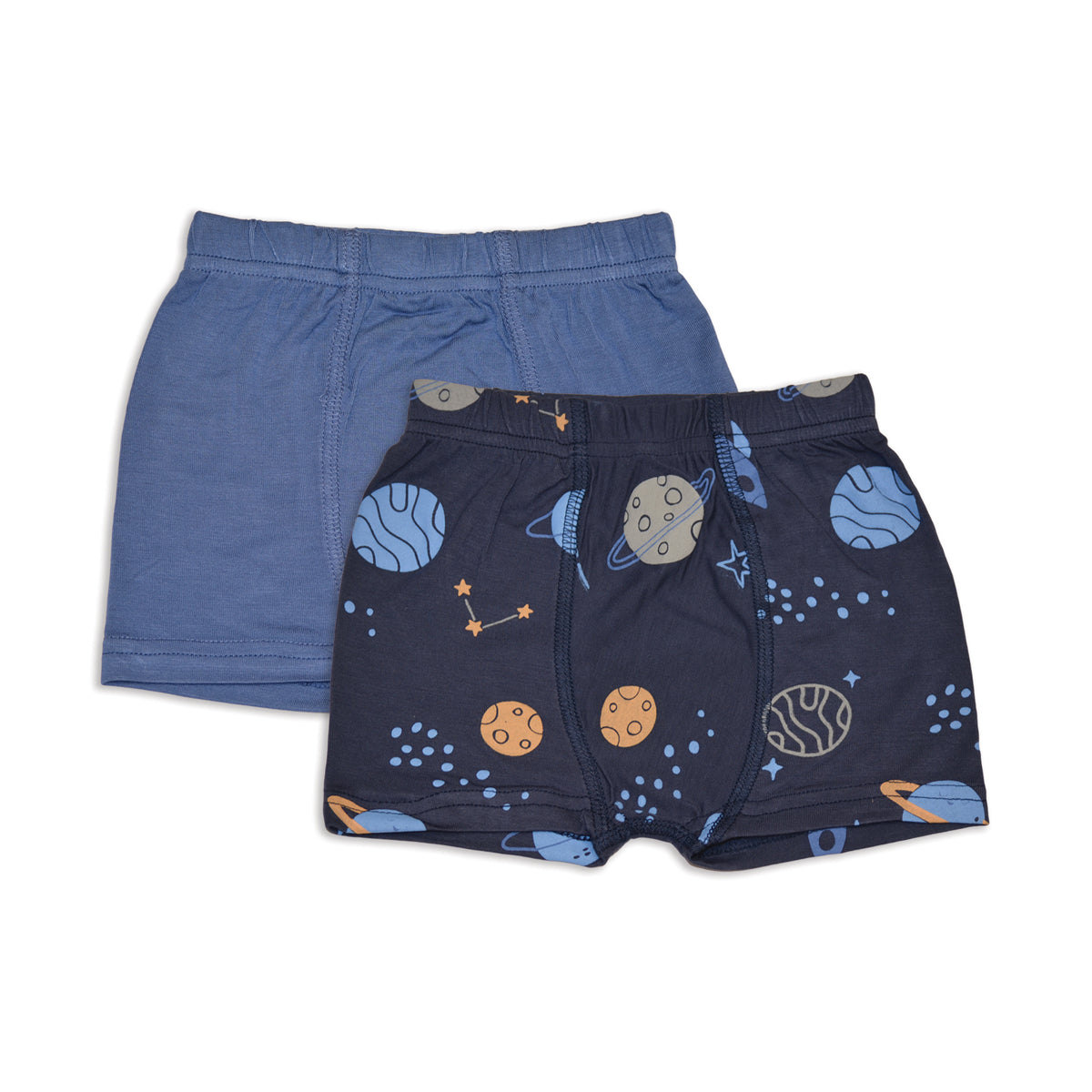 Bamboo Underwear Shorts 2 pack (Lost in Space/Galactic Blue)