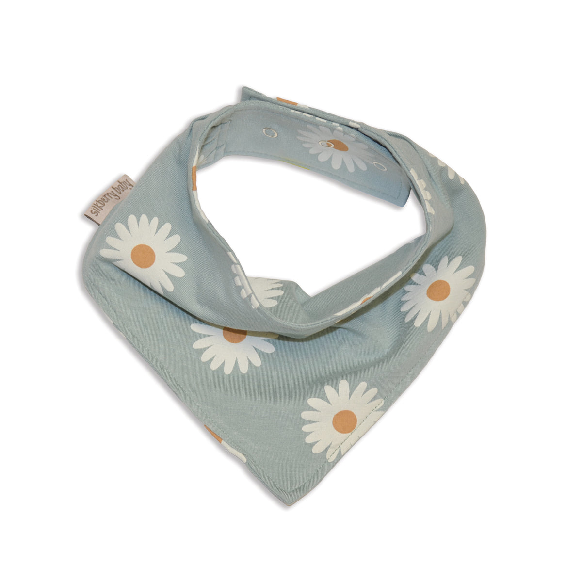 Bamboo Bandana Bib (Daisy Print)
