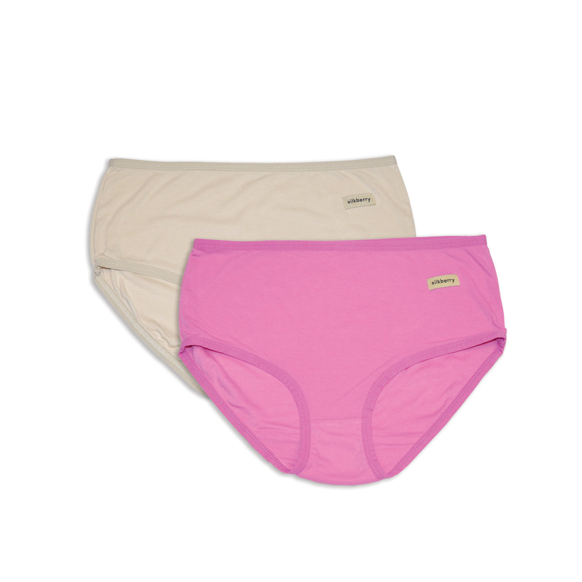 Women's Bamboo Basic Briefs 2 Pack (Almond Milk/Crocus)