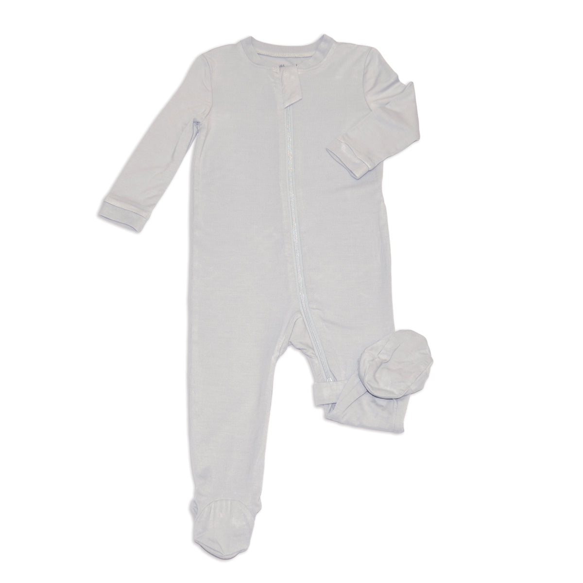 Bamboo Footies with Two Way Zipper (High Rise)