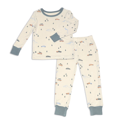 Pyjama en rayonne de bambou à manches longues — Winter Road Trip