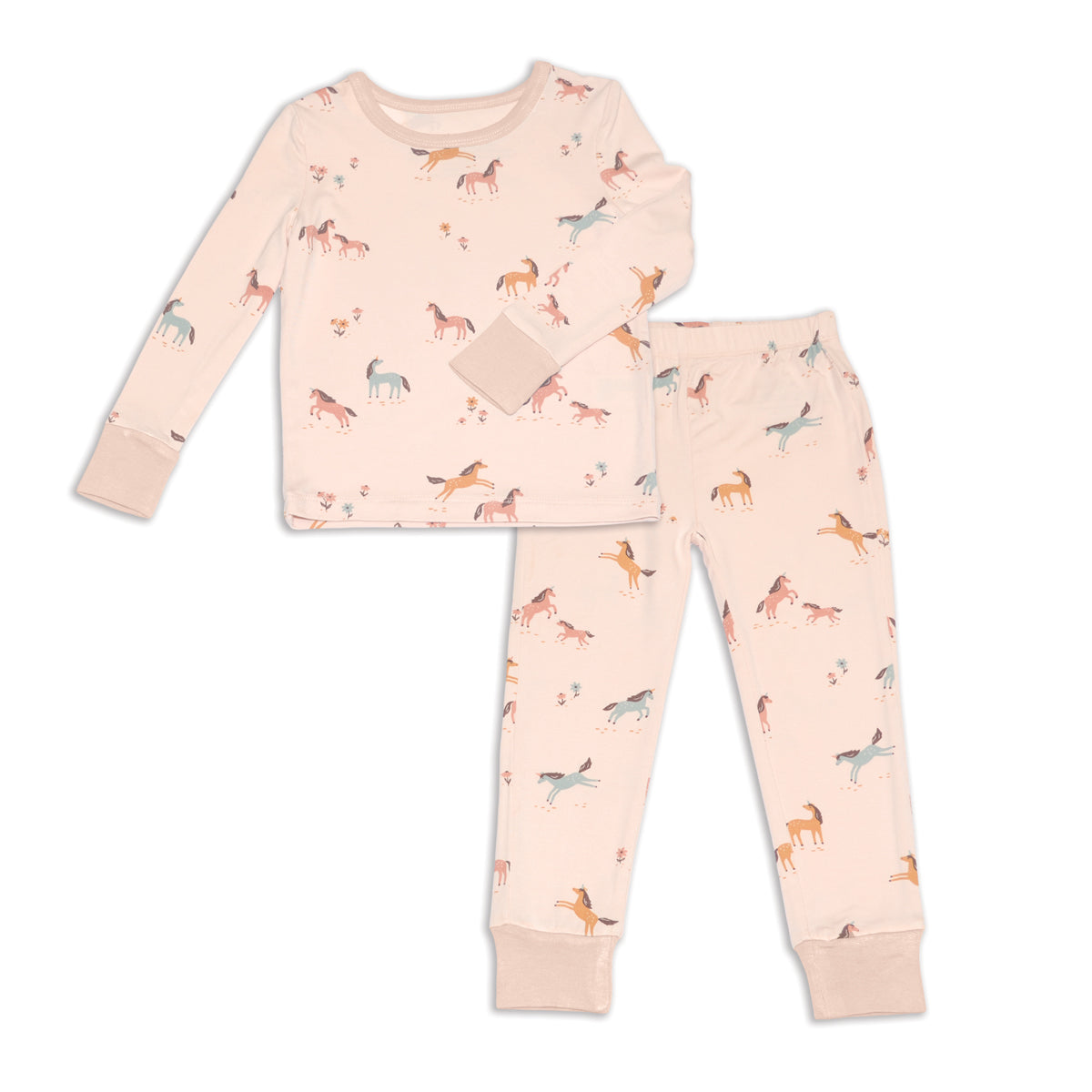 Bamboo Long Sleeve Pajama Set (Unicorn Meadow Print)