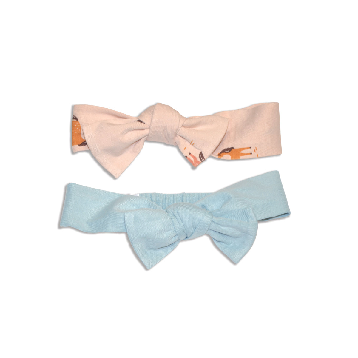 Bamboo Headbands 2 packs (Unicorn Meadow Print/Blue Cloud)