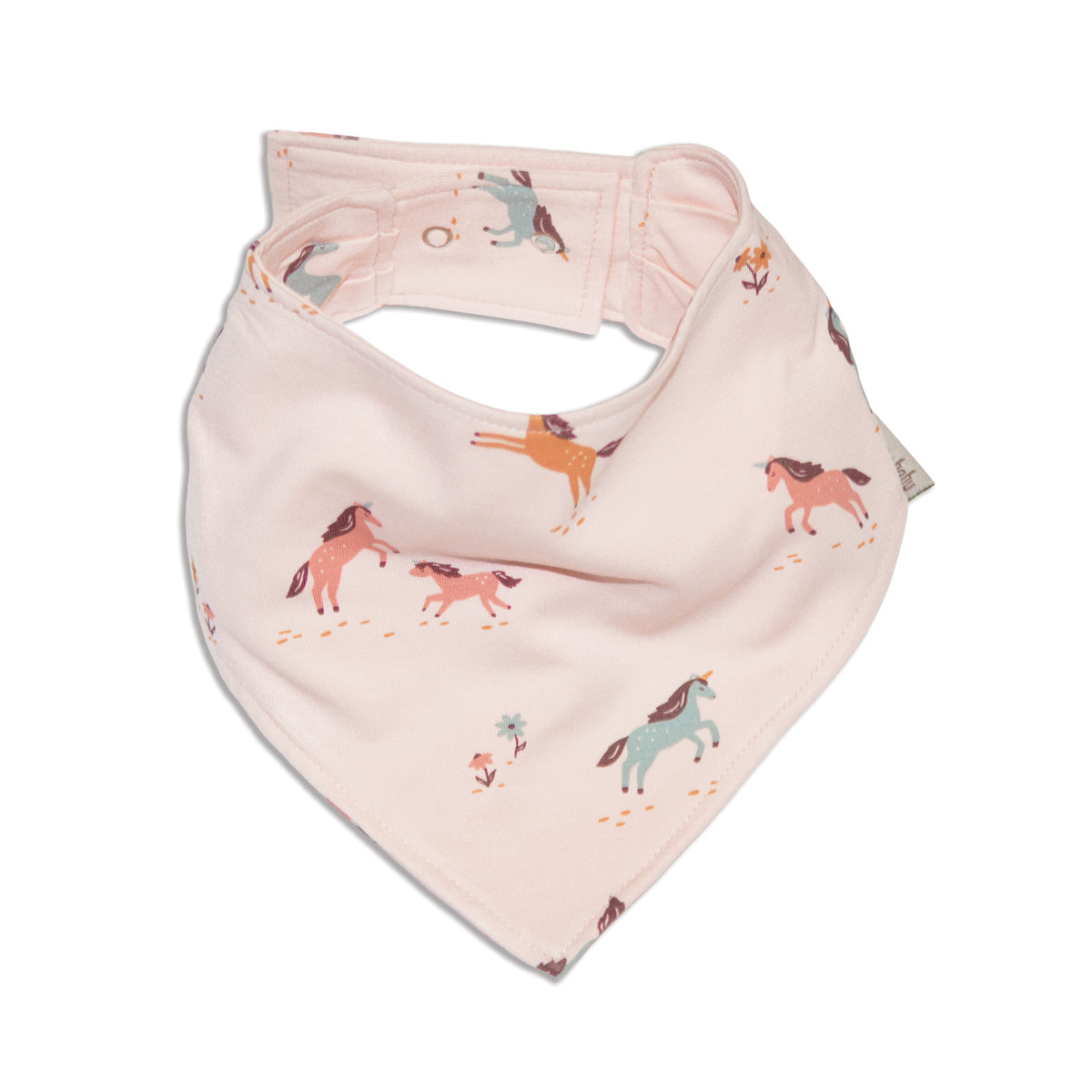 Bamboo Bandana Bib (Unicorn Meadow Print)
