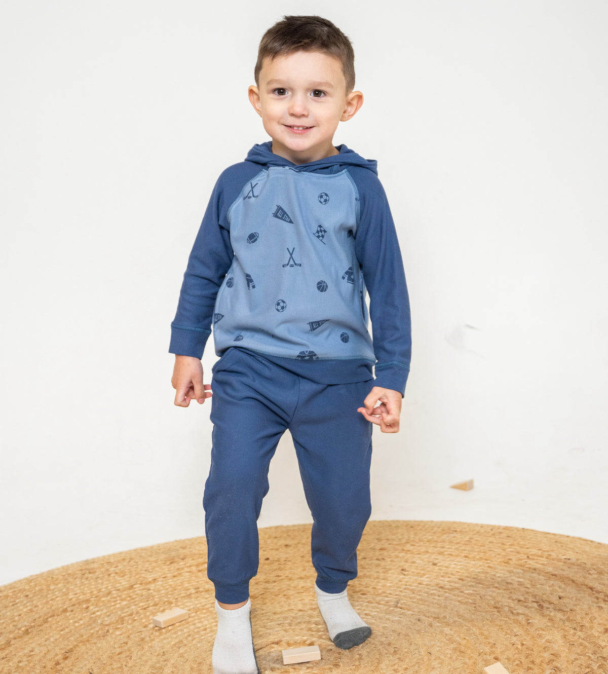 Bamboo Fleece Sweat Pants (Indigo)
