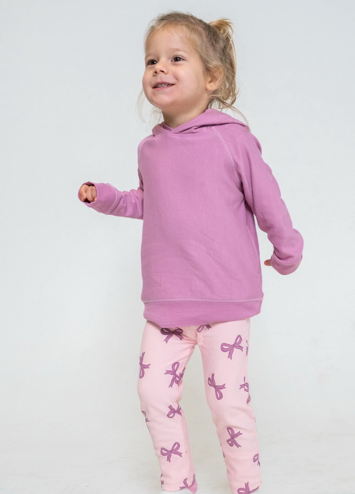Bamboo Fleece Pullover Hoodie (Mauve Orchid)