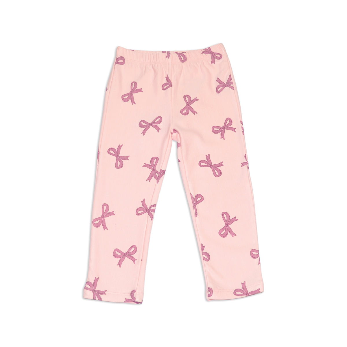 Bamboo Fleece Leggings (Whimsical Bow Print)