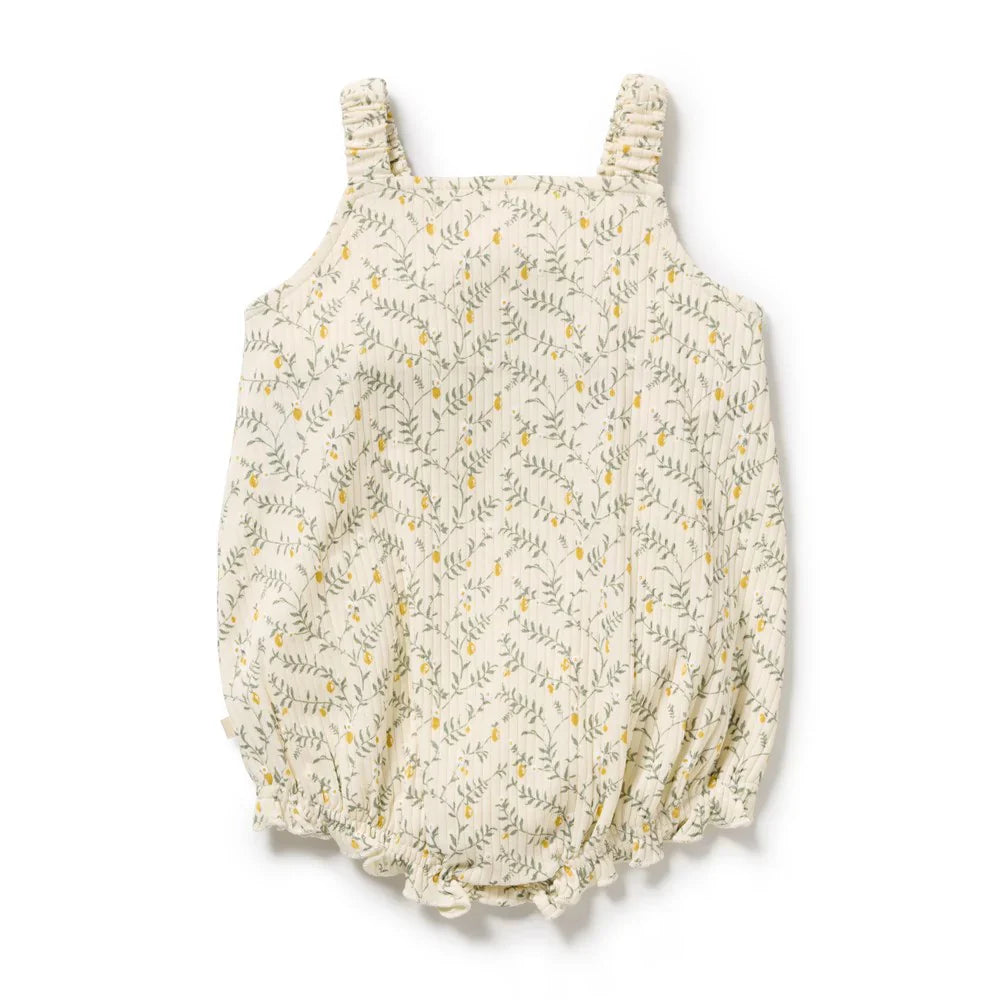 Lemon Leaf Organic Playsuit | Wilson + Frenchy