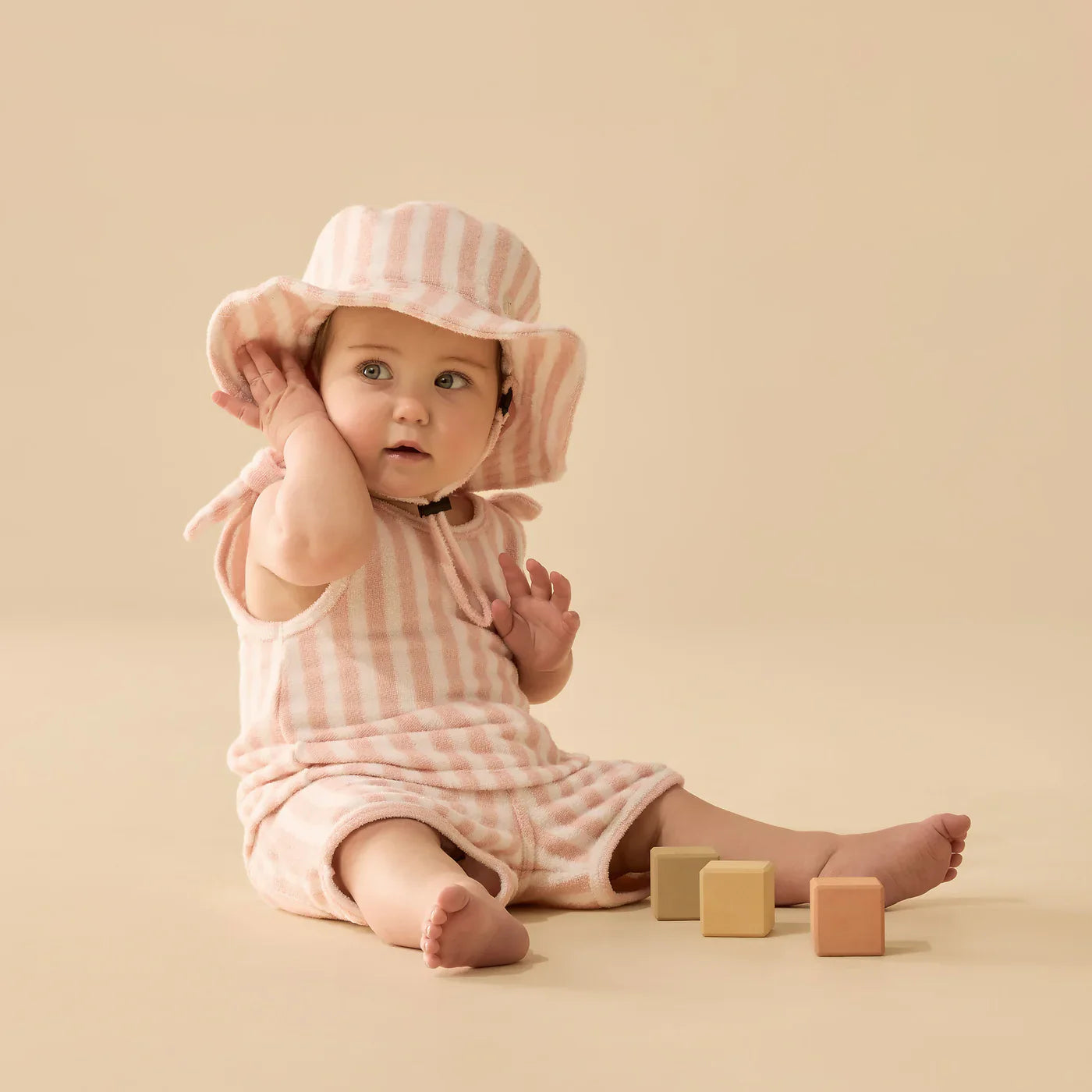 Chapeau de soleil en éponge biologique Strawberry Wave | Wilson + Frenchy