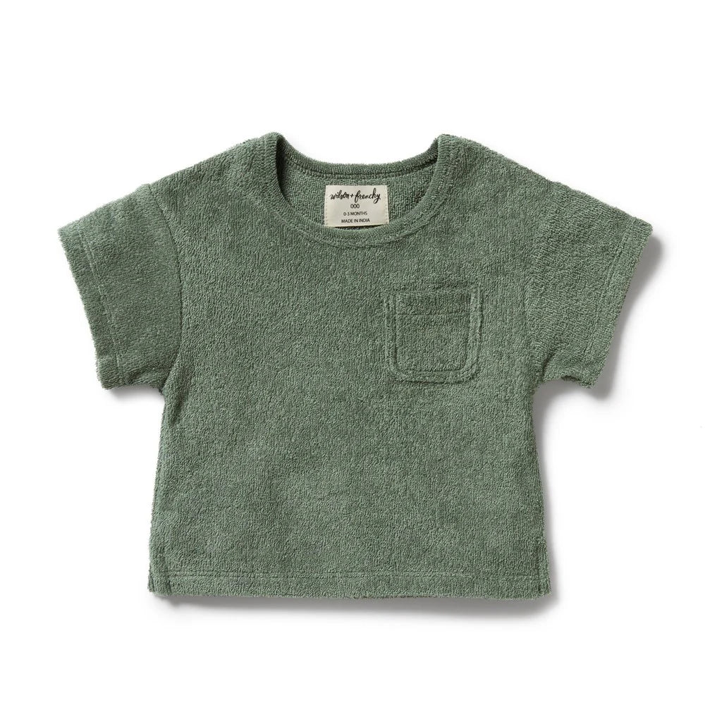 T-shirt en éponge biologique Moss | Wilson + Frenchy